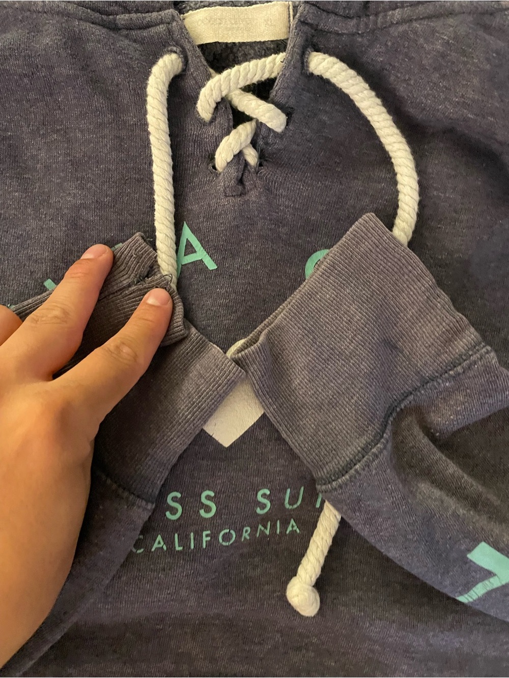 🌊Ocean Drive Santa Cruz Endless Summer Lace Up Hoodie XL 🏄♀️ 🩵 - Picture 12 of 13